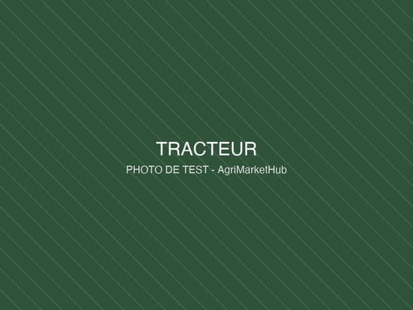 Tracteur Massey Ferguson 6713 - 130 ch